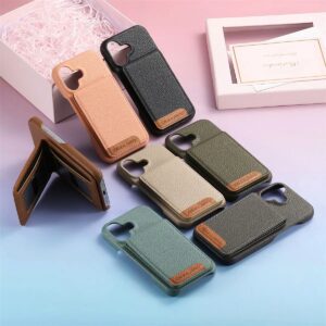 iPhone 17 Edge-Painted RFID Blocking Flip Folio Case product image