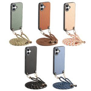 iPhone 17 Fiber Texture Lanyard Case product image