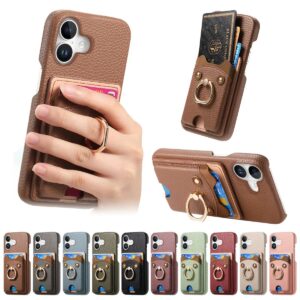 iPhone 17 Litchi Texture Cute Bear Case product image