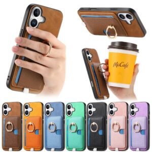 iPhone 17 Magnetic Card Slot Ring Wallet Case product image