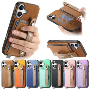 iPhone 17 Magnetic Wrist Strap Card Wallet Card Slot Wallet Case product image