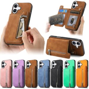 iPhone 17 Magnetic Zip Side-Open Wallet Case product image