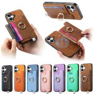 iPhone 17 Matte Soft-Touch Magnetic Ring Case product image