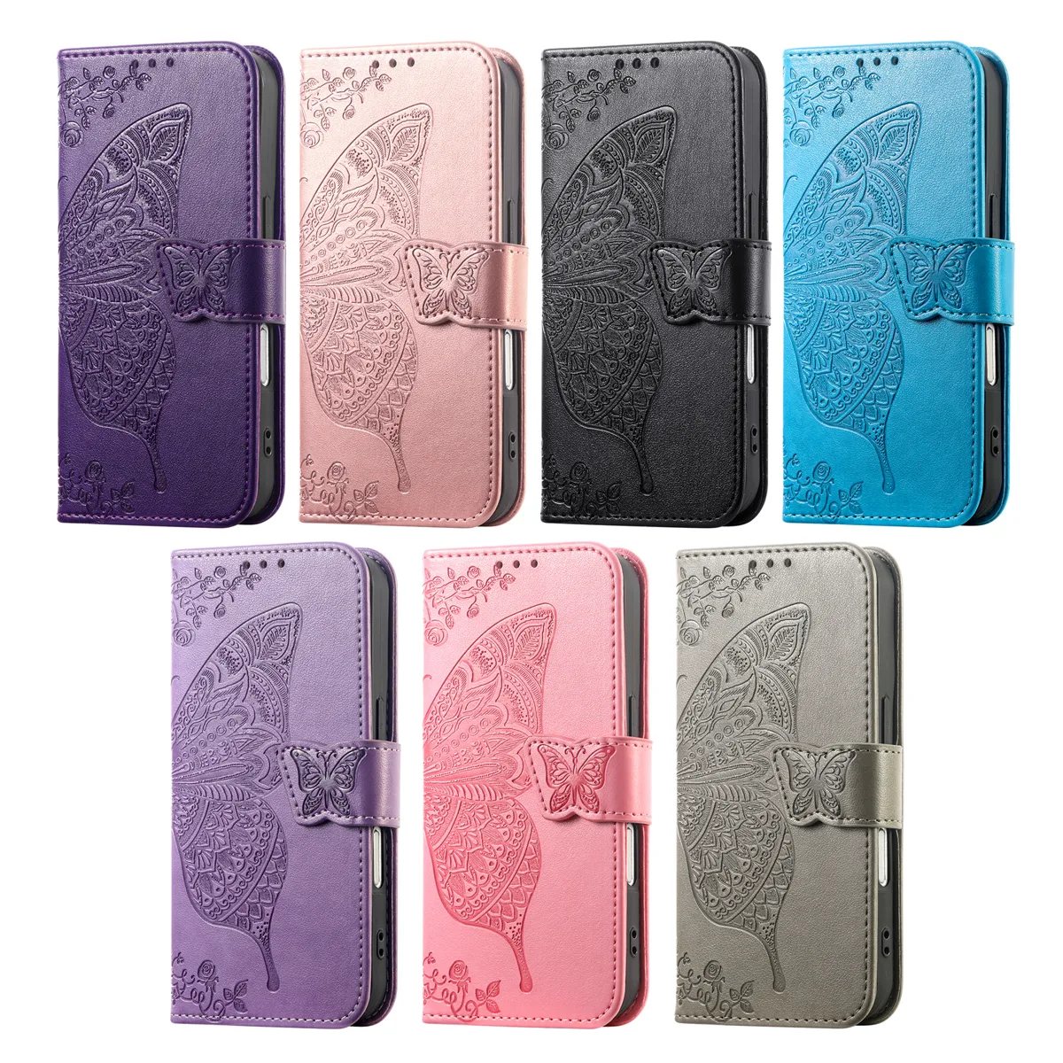 iPhone 17 Pro Clasp Floral Butterfly Case product image