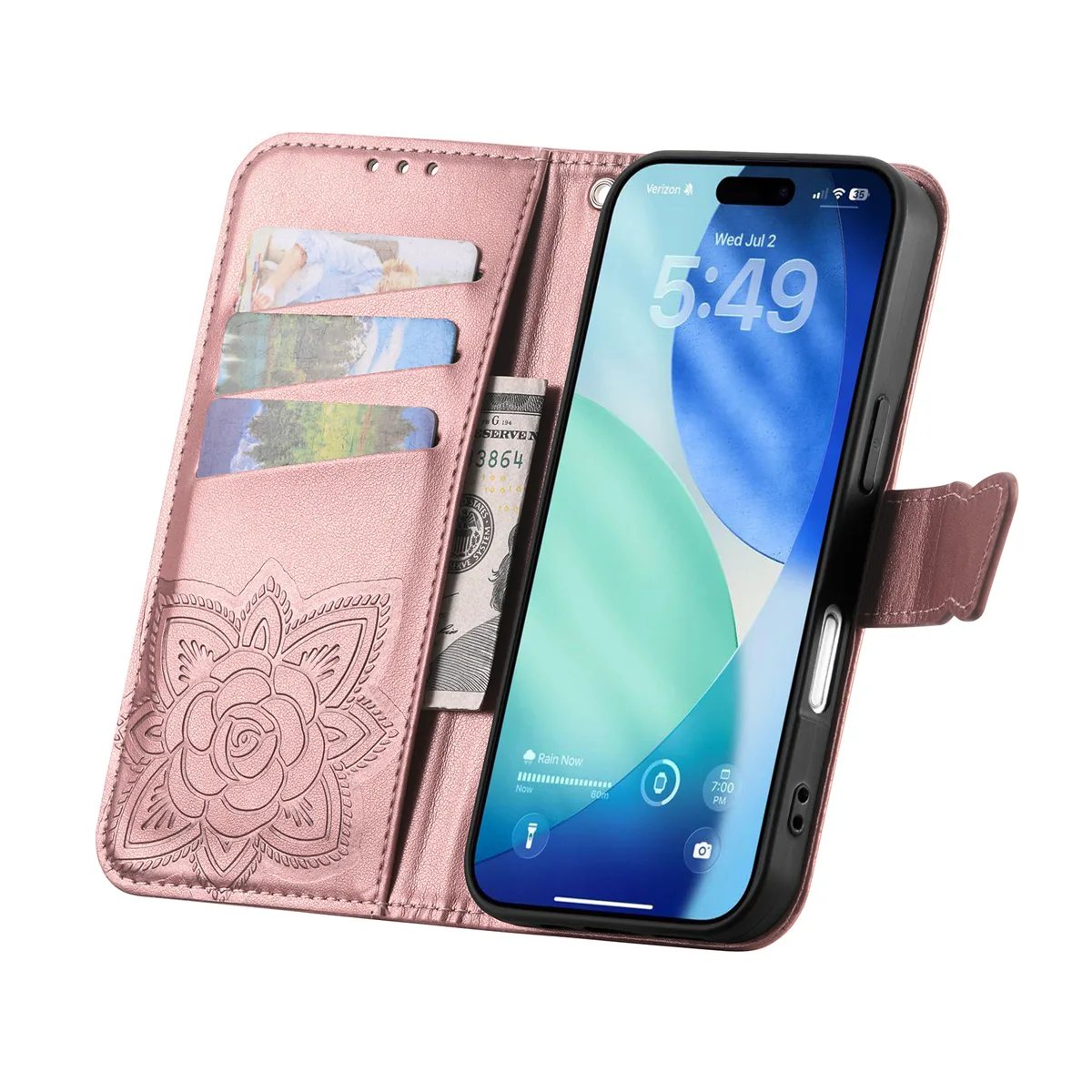 iPhone 17 Pro Clasp Floral Butterfly Case product image