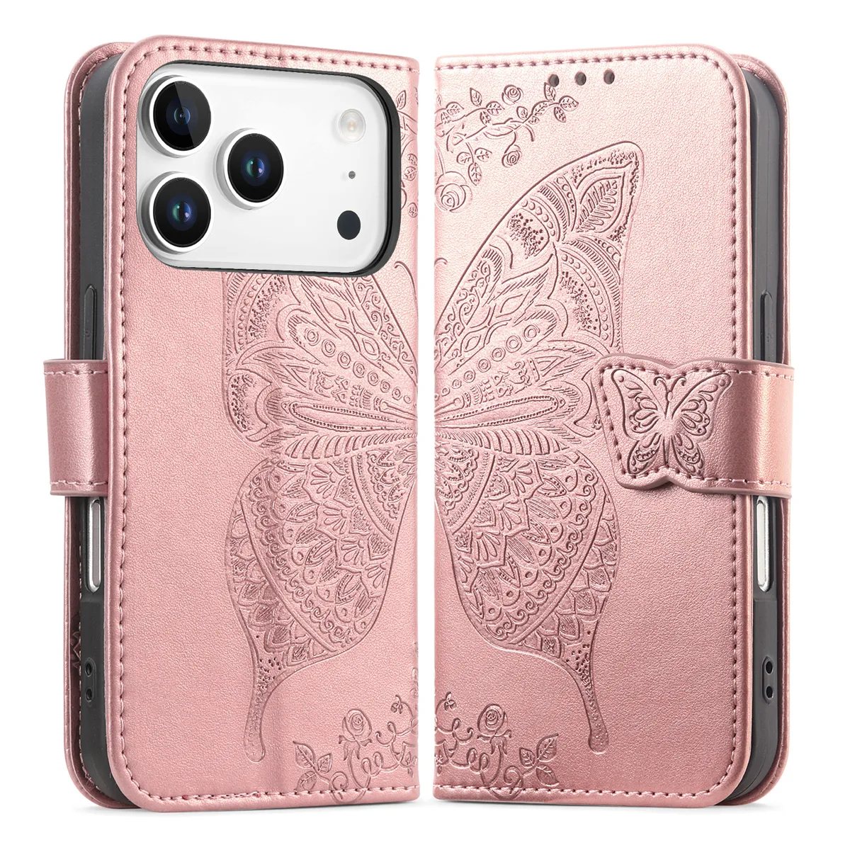 iPhone 17 Pro Clasp Floral Butterfly Case product image