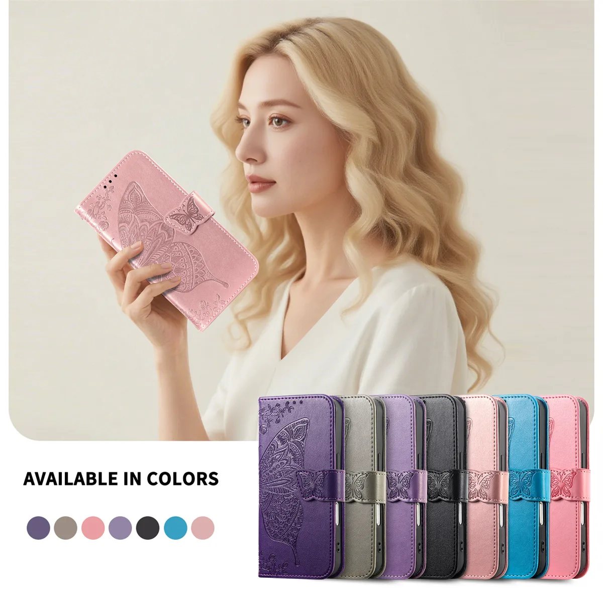 iPhone 17 Pro Clasp Floral Butterfly Case product image