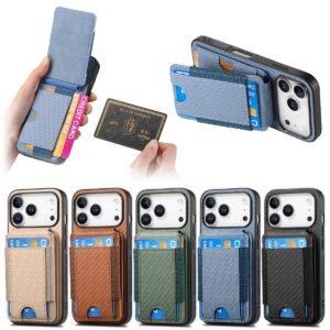 iPhone 17 Pro Fiber Texture Kickstand Flip Folio Case product image