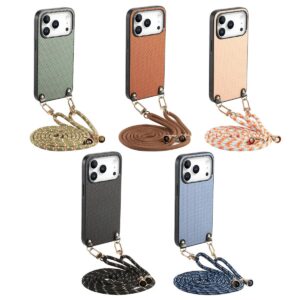 iPhone 17 Pro Fiber Texture Lanyard Case product image
