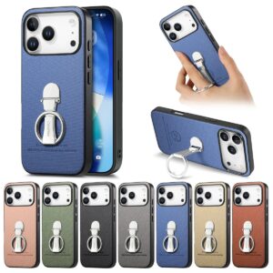 iPhone 17 Pro Max Diagonal Fabric Texture Ring Folding Case product image