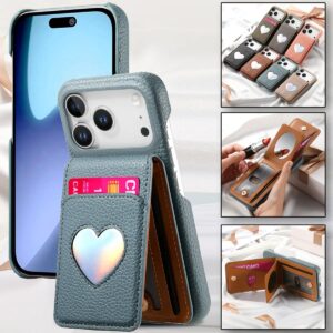 iPhone 17 Pro Max Litchi Texture Edge-Painted Mirror Case product image