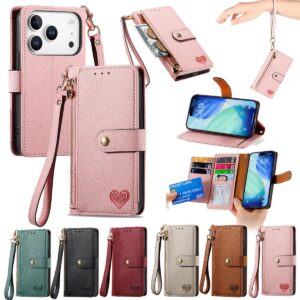 iPhone 17 Pro Max RFID Blocking Lanyard Wallet Case product image