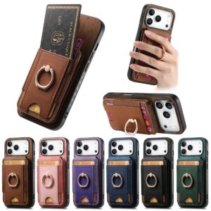 iPhone 17 Pro Max Vintage Magnetic Flip Folio Case product image