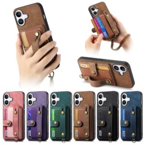 iPhone 17 Vintage Lanyard Wrist Strap Case product image
