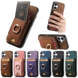 iPhone 17 Vintage Magnetic Flip Folio Case product image