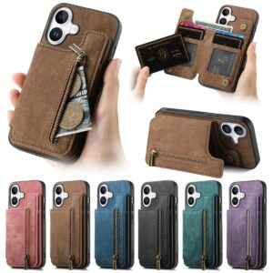 iPhone 17 Vintage Zip Wallet Case product image