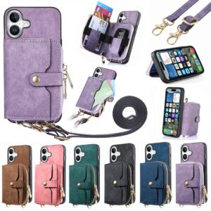 iPhone 17 Zip Lanyard Wallet Case product image