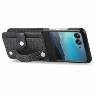 Motorola Razr 40 Ultra Fiber Texture Wrist Strap Case product image