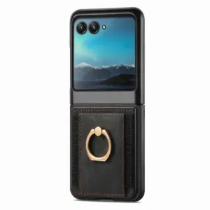Motorola Razr 40 Ultra Vintage Ring Card Slot Wallet Case product image