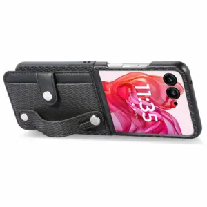 Motorola Razr 50 Ultra Fiber Texture Wrist Strap Case product image