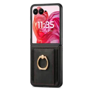 Motorola Razr 50 Ultra Vintage Ring Card Slot Wallet Case product image