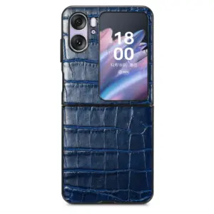 OPPO Find N2 Flip Crocodile Texture Leather Folio Case product image