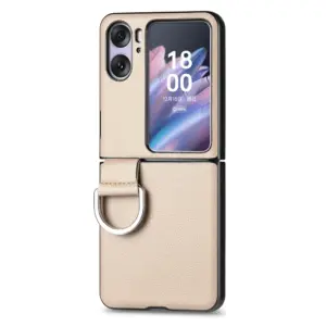 OPPO Find N2 Flip Litchi Texture Ring Wallet Case product image