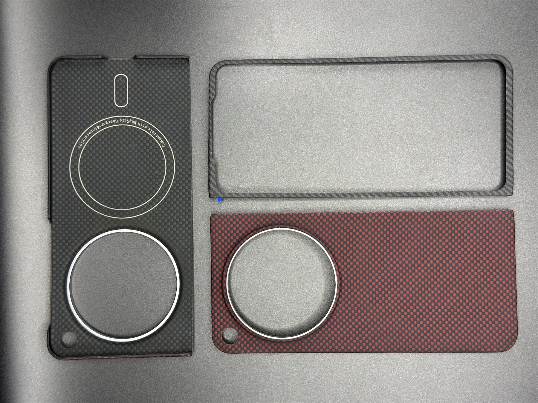 Dark Red Pattern Magnetic Ring phone case for OPPO Find N3