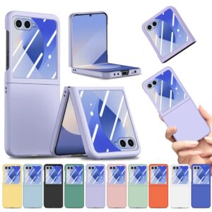 Samsung Galaxy Z Flip7 Matte Soft-Touch Tempered Glass Case product image