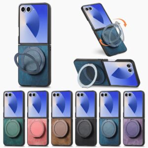 Samsung Galaxy Z Flip7 Vintage Kickstand Round Rotating Fidget Case product image