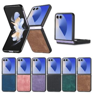 Samsung Galaxy Z Flip7 Vintage Leather Texture Case product image