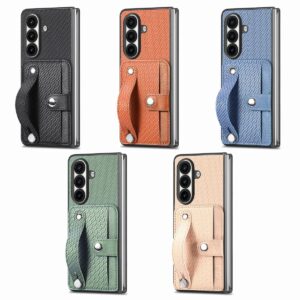 Samsung Galaxy Z Fold7 Fiber Texture Wrist Strap Case product image