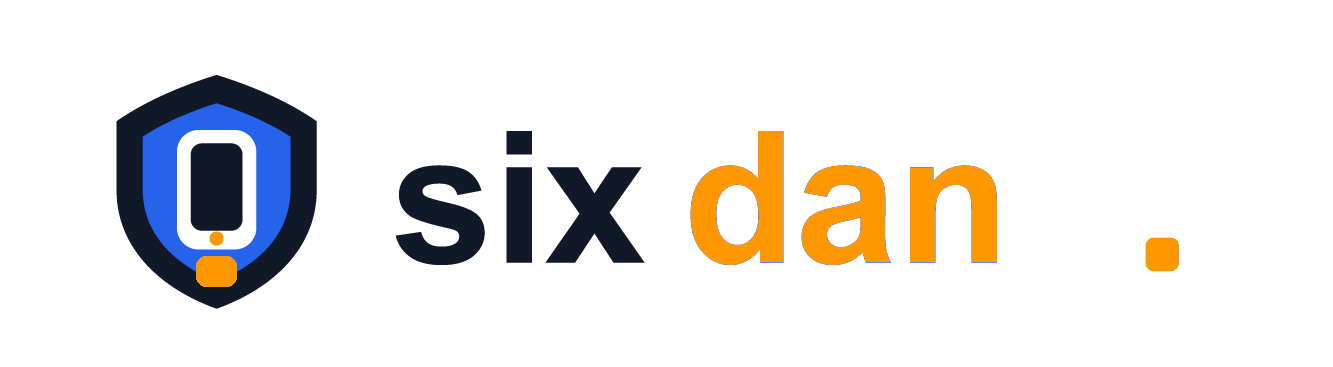 sixdan logo blue orange