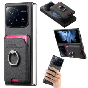 Xiaomi Mix Fold 4 Denim Texture Magnetic Ring Wallet Case product image