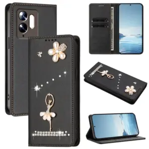 Xiaomi POCO C95 PRO Rhinestone Ballet Girl Wallet Case product image